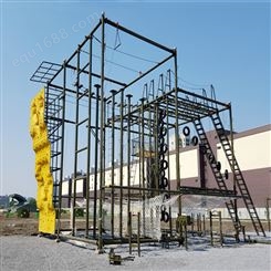 高空心理行为训练器材标准参数介绍 优质钢管4米高墙销售